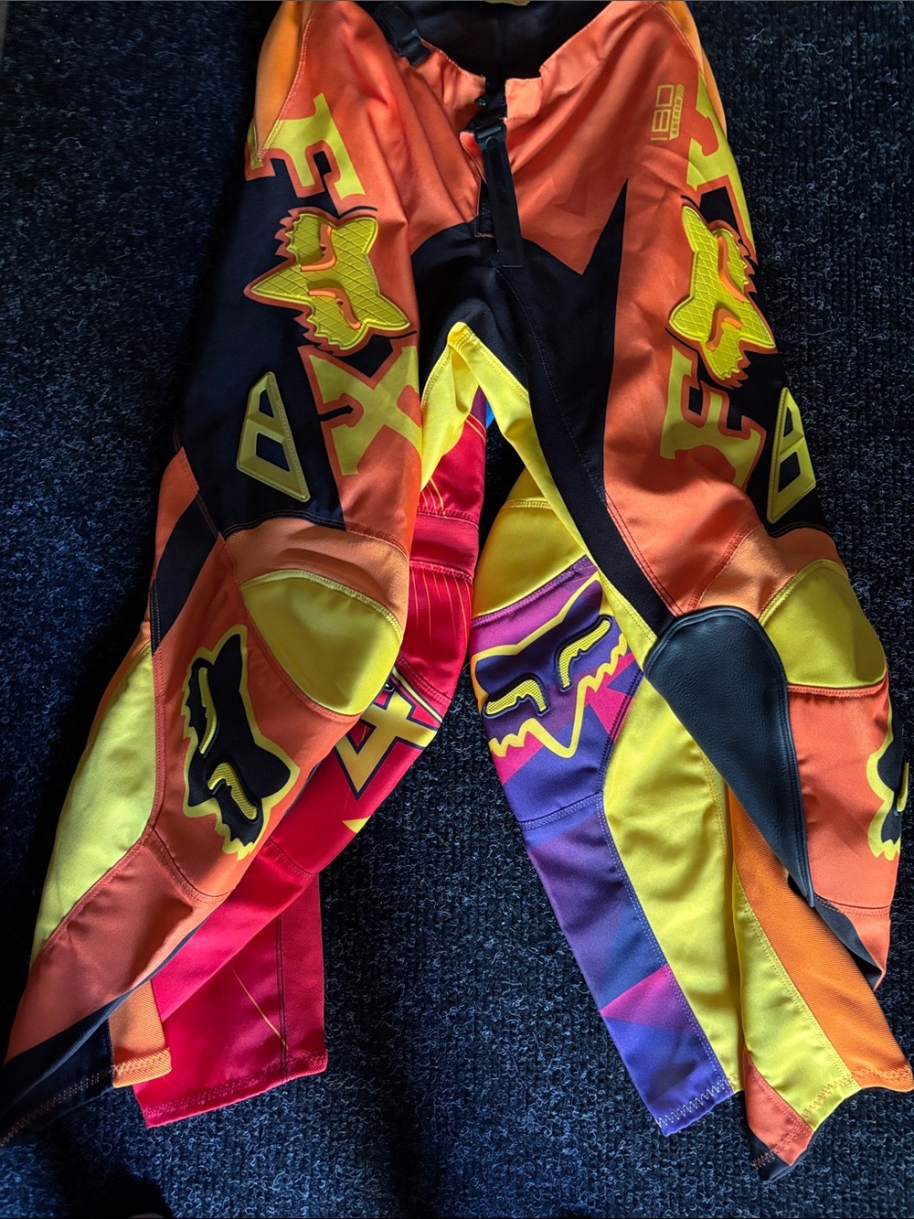 Fox girls Orange Yellow Purple Motocross Pants